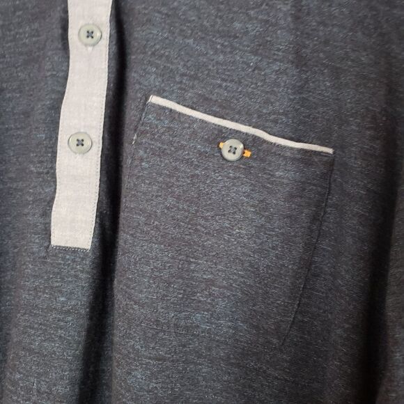 Hugo Boss Blue XXL Casua Long Sleevel Button Down Shirt - Picture 3 of 12